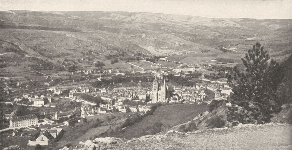 LOZÈRE. Mende, Au Pied du Causse de ce nom, voisin du Sauveterre 1900 print